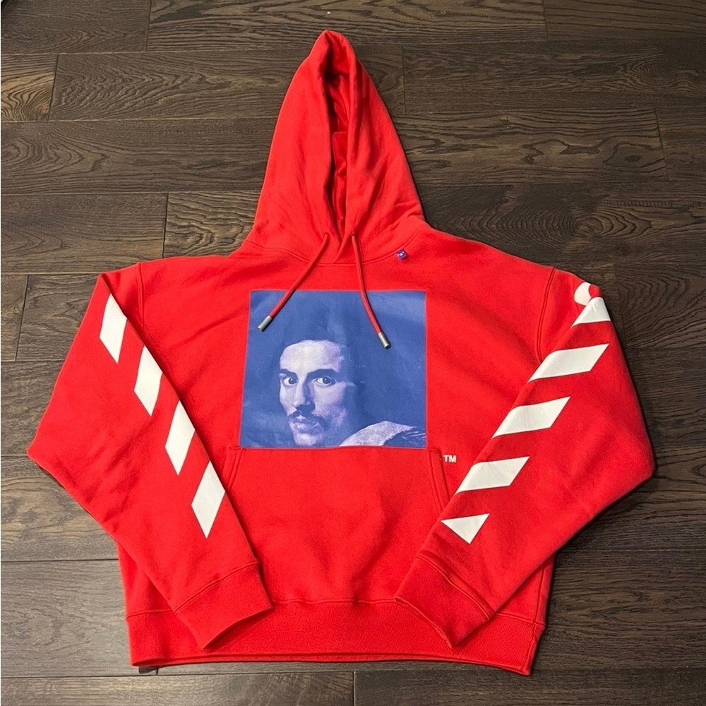 RED OFF WHITE HOODIE